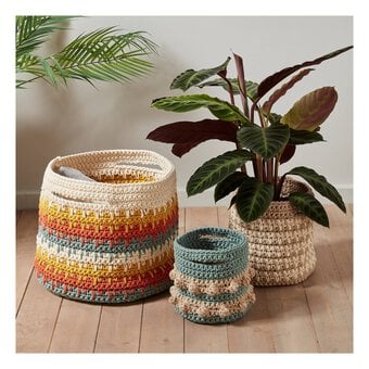 Knitcraft Crochet Textured Baskets Digital Pattern 0291