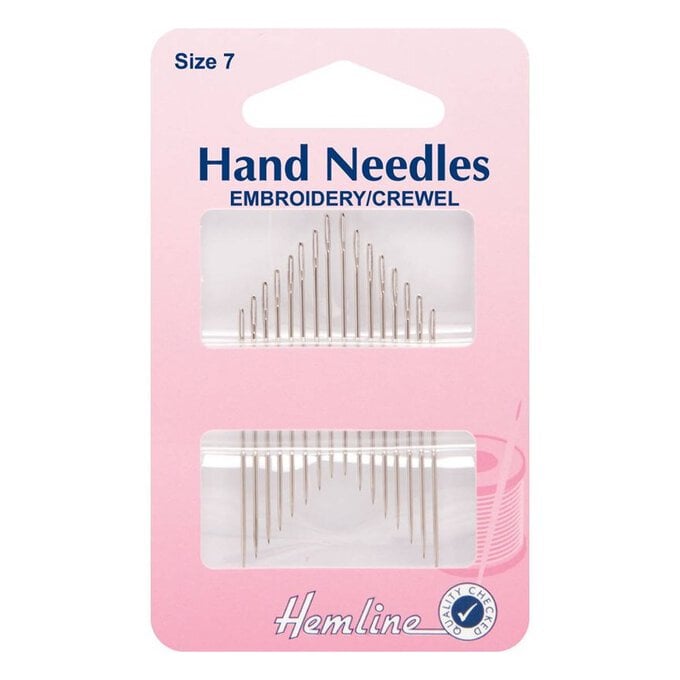 Hemline Size 7 Embroidery Crewel Needles 16 Pack image number 1