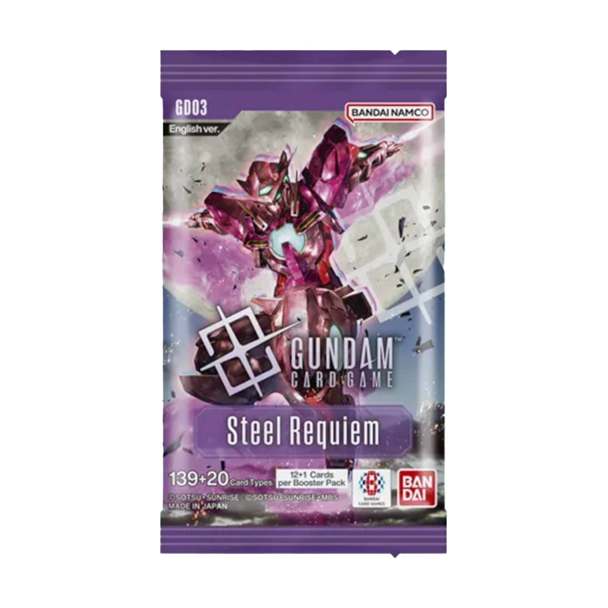 Gundam Card Game Steel Requiem Booster Pack GD03 | Hobbycraft