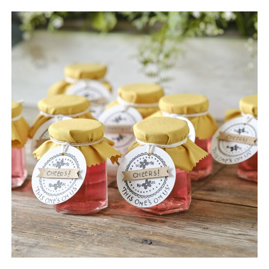 Clear Hexagonal Glass Jars 350ml 12 Pack image number 2