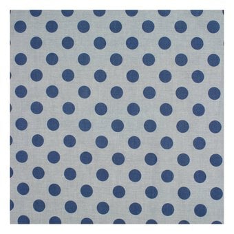 Cornflower Hometown Chambray Dots Fabric by the Metre