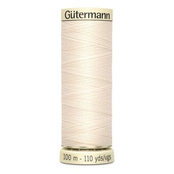 Gutermann Cream Sew All Thread 100m (802)