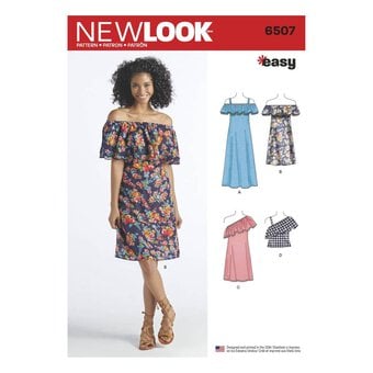 New Look Women's Dress and Top Sewing Pattern 6507
