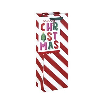 Candy Cane Bottle Bag 36cm x 13cm