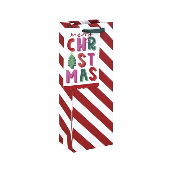 Candy Cane Bottle Bag 36cm x 13cm image number 1