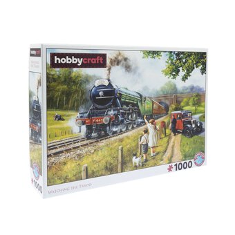 Watching the Trains Jigsaw Puzzle 1000 Pieces 