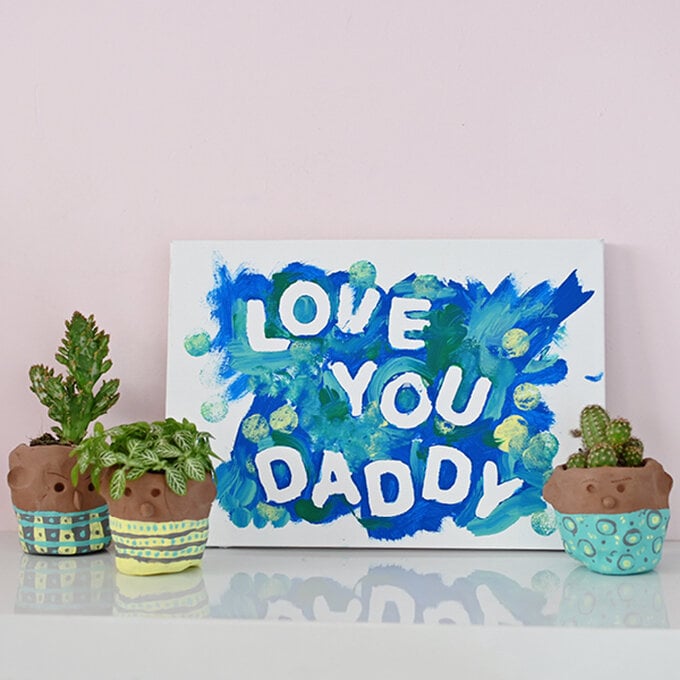 How to Make a 'Love You Dad' Canvas image number 1