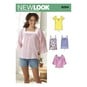 New Look Women's Pullover Top Sewing Pattern 6284 image number 1