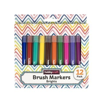Bright Brush Markers 12 Pack image number 3