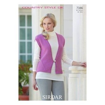 Sirdar Country Style DK Women's Waistcoat Digital Pattern 7346