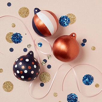 How to Make Painted Ceramic Baubles
