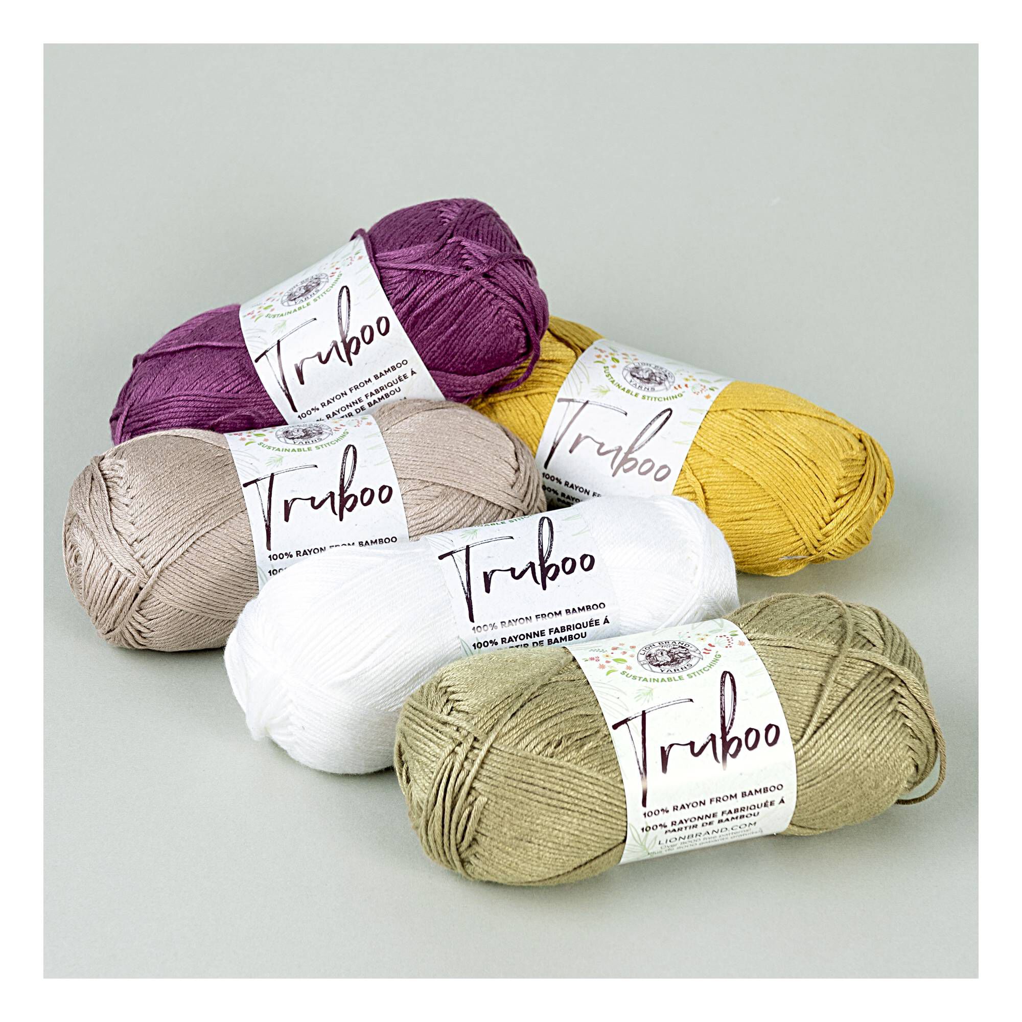 Lion Brand Mulberry Truboo Yarn 100g Hobbycraft