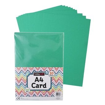 Green Card A4 10 Pack