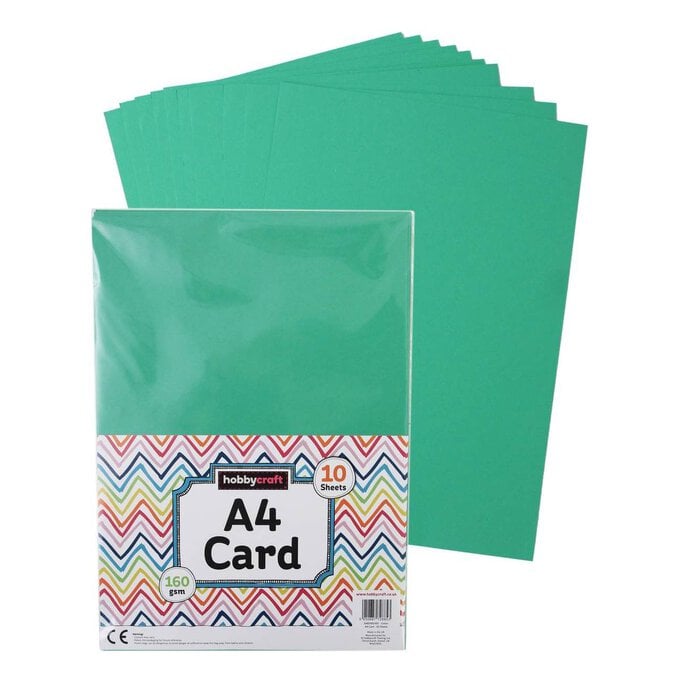 Green Card A4 10 Pack