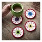 Eyeball Coaster Crochet Kit 4 Pack image number 1
