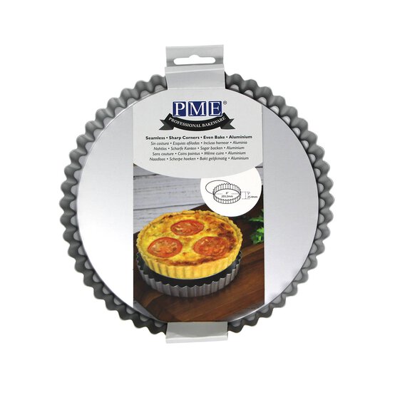 PME Loose Bottom Flan Aluminium Cake Tin 8 Inches image number 1