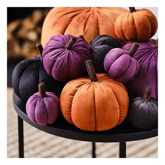 Purple Plush Pumpkin Collection 4 Pack Bundle