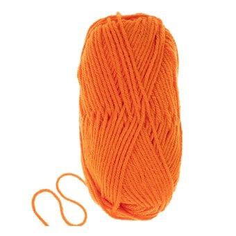 Knitcraft Orange Everyday Chunky Yarn 100g image number 3