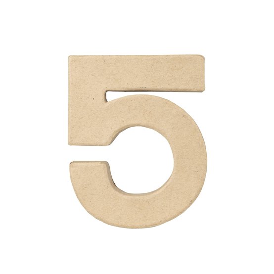 Mini Mache Number 5 10cm image number 5
