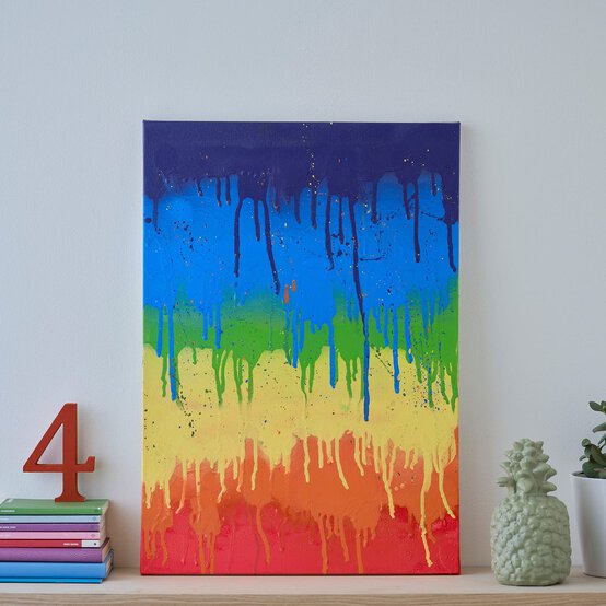 How to Create Abstract Canvas Art with Spray Paints image number 1