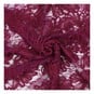 Magenta Floral Cornelli Lace Fabric by the Metre image number 1