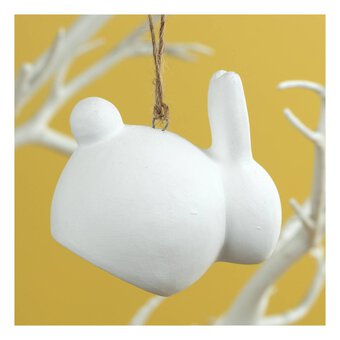 Hanging Ceramic Bunny Decorations 12 Pack Bundle