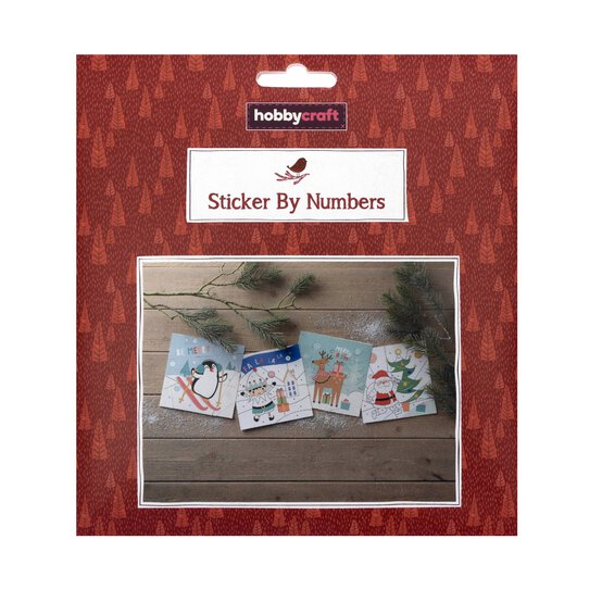 Christmas Sticker by Numbers Kit 4 Pack image number 7
