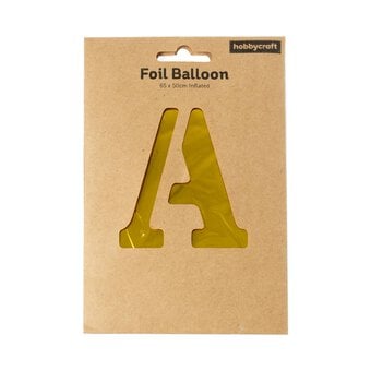 Extra Large Gold Foil Letter A Balloon image number 3