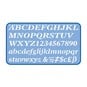 Helix Italic Alphabet Stencil 2cm image number 1