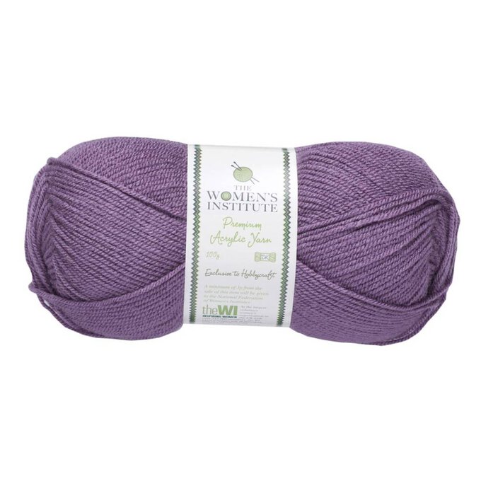 Women's Institute Light Purple Premium Acrylic Yarn 100g