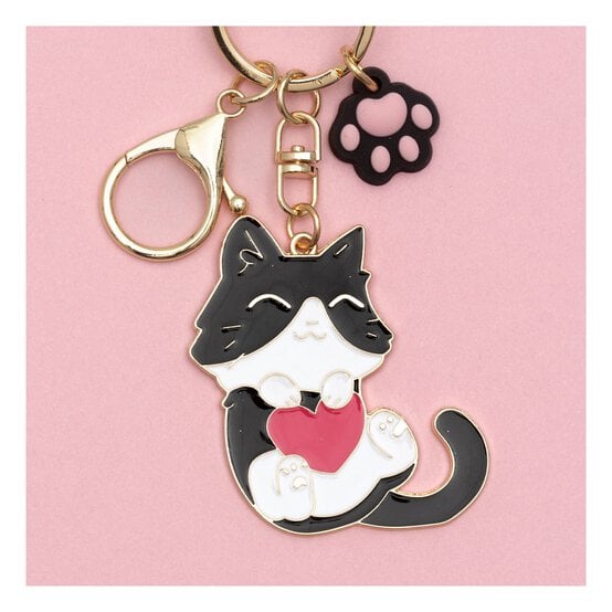 Black Cat Keyring image number 2