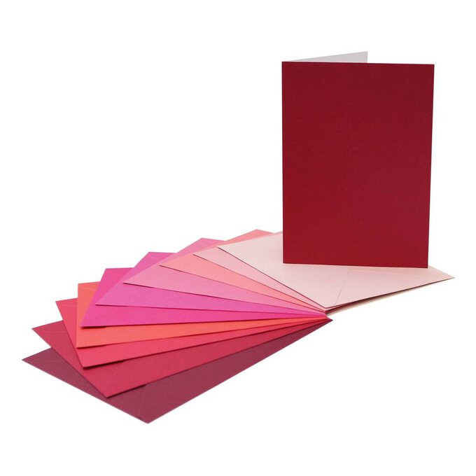 Pink Cards and Envelopes 5 x 7 Inches 20 Pack image number 1
