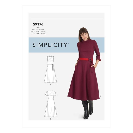 Simplicity Women&rsquo;s Dress Sewing Pattern S9176 (20-28) image number 1
