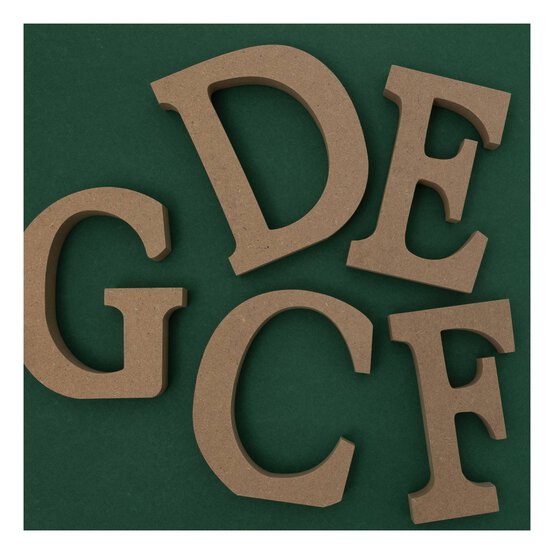 MDF Wooden Letter G 13cm image number 3