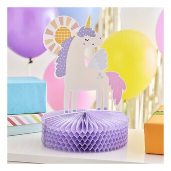 Create & Celebrate Unicorn Honeycomb Decoration