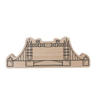 Tower Bridge Wooden Stamp 6cm x 16cm