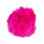 Bright Pink Faux Fur Pom Pom 11cm  image number 1