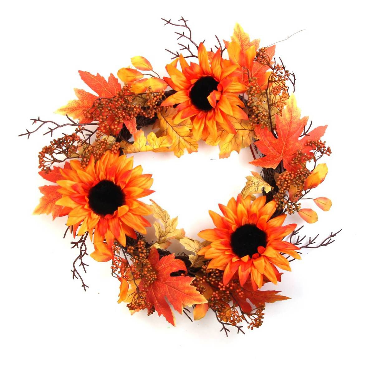 Autumnal Sunflower Wreath 50cm Hobbycraft