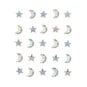 Moon and Star Adhesive Gems 25 Pack image number 1