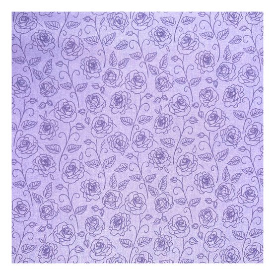 Lilac Cotton Rose Blender Fabric by the Metre image number 2