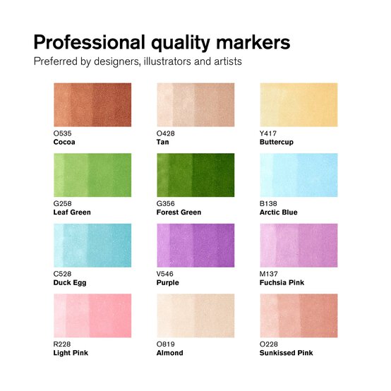 Winsor & Newton Manga Fantasy Promarkers 12 Pack image number 3