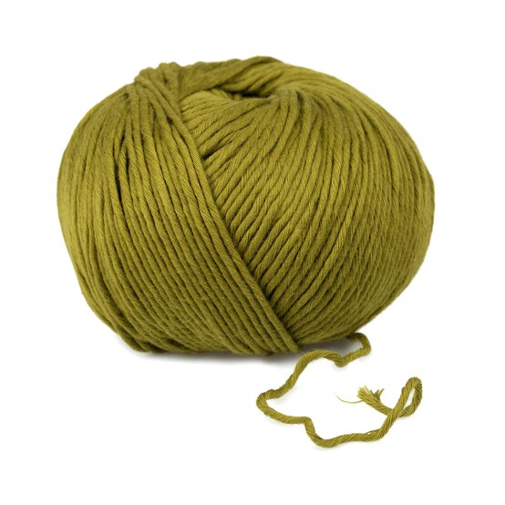 Wool and the Gang Moss Green Shiny Happy Cotton 100g image number 3