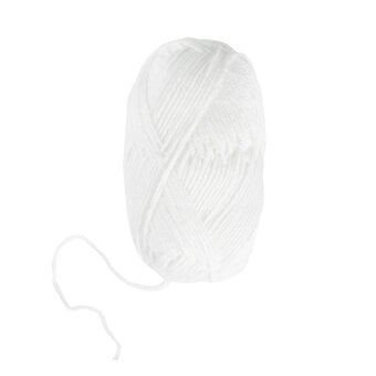 Knitcraft White Tiny Friends Yarn 25g image number 3