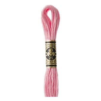 DMC Pink Mouline Special 25 Cotton Thread 8m (3326)