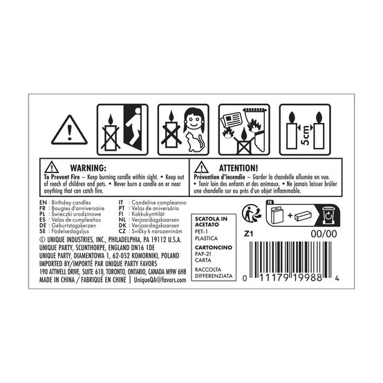 Unicorn and Rainbow Birthday Candles 6 Pack  image number 3