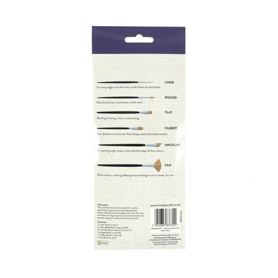 Shore & Marsh Synthetic Grip Brushes 10 Pack image number 8