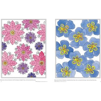 Modern Flowers Colouring Book image number 3