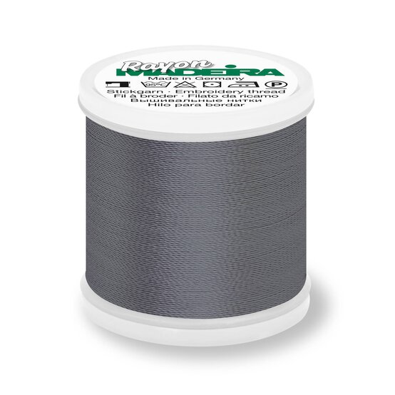 Madeira Gunmetal Grey Rayon 40 Thread 200m (1164) image number 1