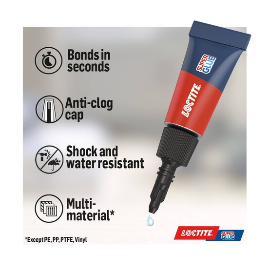 Loctite Super Glue Mini Trio 1g 3 Pack  image number 3