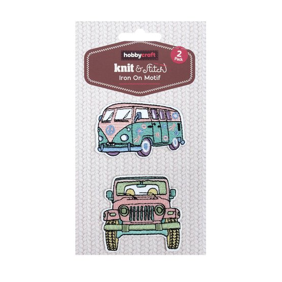 Camper Van Iron-On Patches 2 Pack image number 4